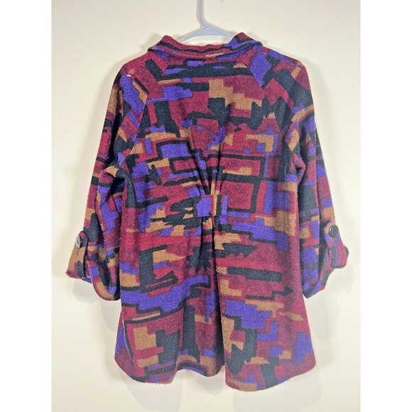 Multiples Blazer Womens Large Wool Aztec Southwest Jacket Western Rodeo Outdoor‎ - Picture 4 of 4